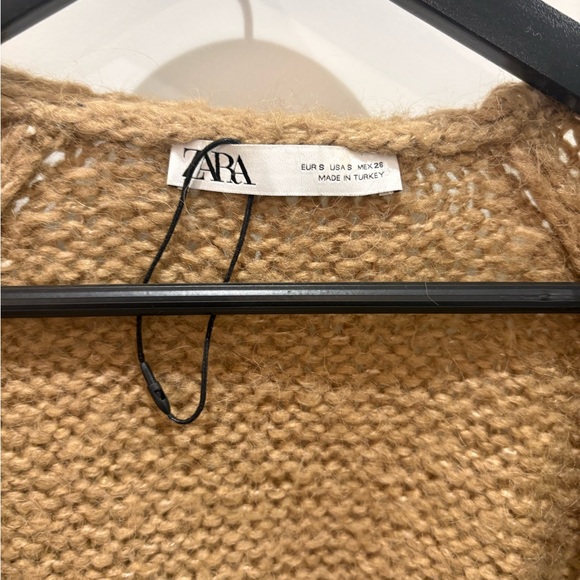 Zara Women's Cozy Brown/Beige Cardigan S - Picture 5 of 6
